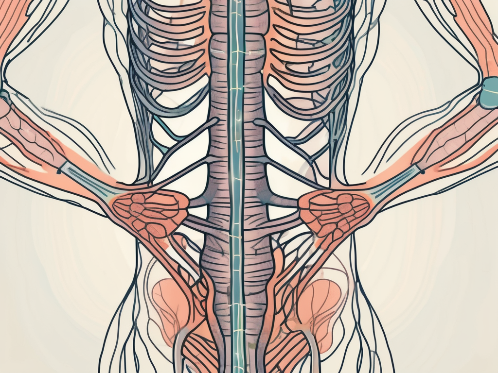 The sacral sympathetic nerve in the human body