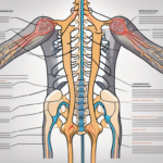 The lumbar region of the human spine