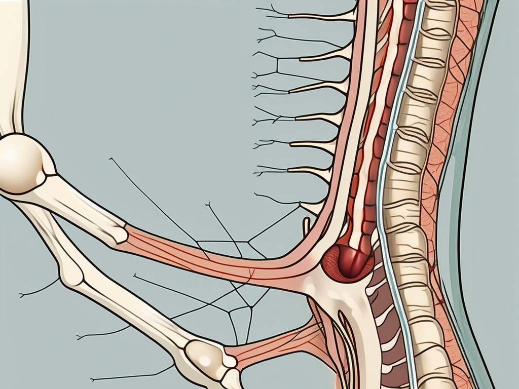 The lumbar region of the human spine with focus on the sympathetic nerves