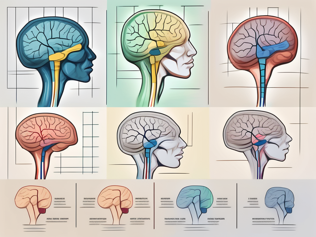 Different types of nerve blocks highlighting the sympathetic nervous system in a human body