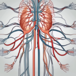 The human nervous system with a highlighted sympathetic nervous system