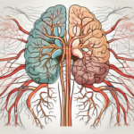 The sympathetic nervous system showing the brain